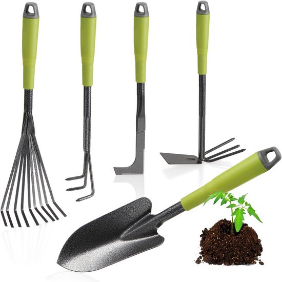 5-delige Tuingereedschap Set: Essentieel Tuiniergereedschap voor Planten en Onderhoud
