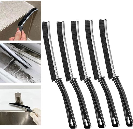 5-delige voegenborstelset voor smalle kieren en voegen van Merkloos	