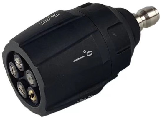 5-in-1 hogedruk spuitmond – 1/4" snelkoppeling, 0° 15° 25° 40° van Merkloos	