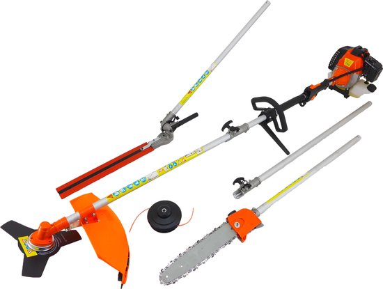 5 in 1 Multitool Schaar - Maaier - Zaag 2.2KW van Powerplus