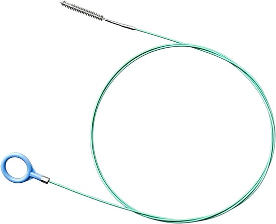 5 m reinigingsborstel, flexibele reinigingsborstel, extra lang gereedschap van nylon, spiraal, voor auto, koelkast, slangen en afvoeren, reinigingsborstel voor auto, zachte borstel