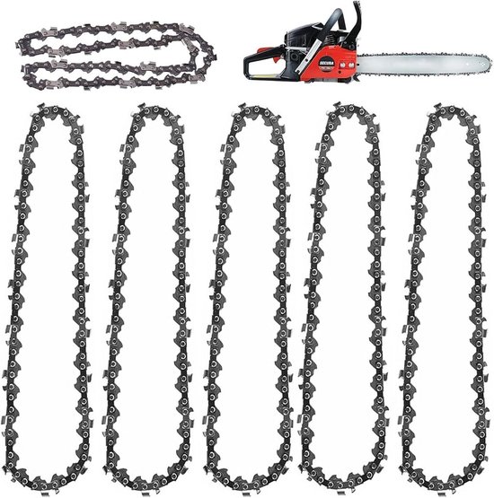 5-Pack Mini Kettingzaag Accessoires: Geschikt voor Elektrische Kettingzagen, 6 Inch Zaagblad en Ketting van Merkloos	