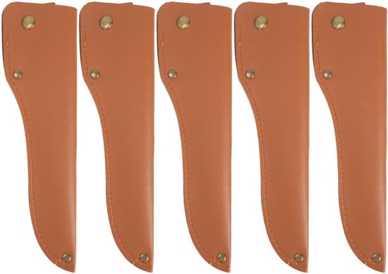 5 stks Lederen Mes Schede - 20,3 cm Messen Pouch met Riem Loop - Fit 16-8 Inch Filet & Uitbeenmessen voor Outdoor Koken Vissen - Geen Messen - 5 stuks - Classique van Classique