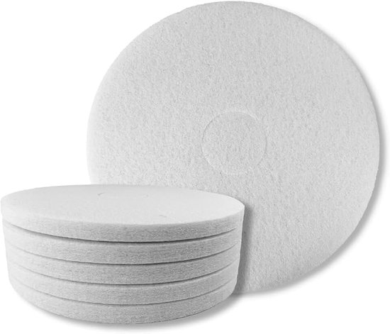 5 stuks, 300 mm (25 mm dik, zacht, wit), voor naald-fix-schuurzuigmachine, slijpmachine, vloerreinigingsmachine