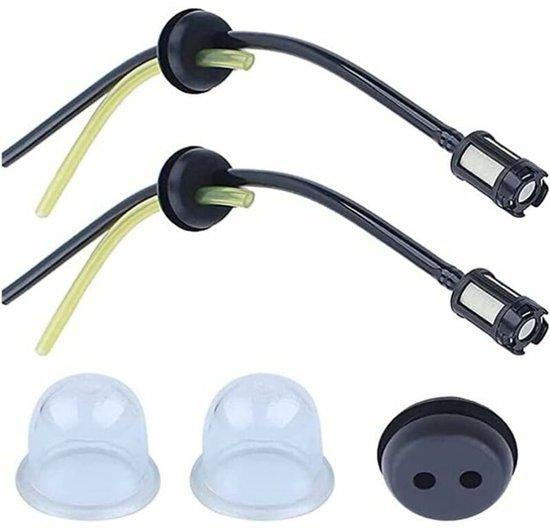 5 stuks brandstofslang voor bosmaaier, reserveonderdelen, brandstoffilter voor grasmaaier, heggenschaar en kantenmaaier van Merkloos	