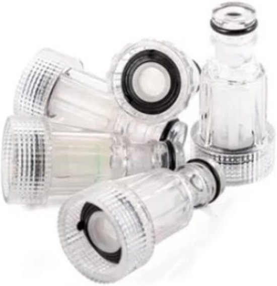 5 Stuks Waterfilters Voor Hogedrukreiniger, 3/4 Inch Auto Schone Wasmachine Waterfilter Diameter Afneembaar Gemakkelijk Te Reinigen Wasmachine Verbindingsgereedschap