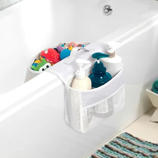50 cm Opbergtas voor Badspeelgoed - Baby Bad Speelgoed Organisator Zak - Grote Capaciteit Zelflozend Badkamer Speelgoed Opslag en Douchegel voor Volwassenen van Merkloos	