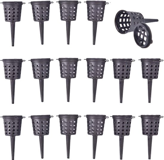 50-delige Meststof Netmandjes Met Deksel - Kweekcups Voor Vetplanten, Orchidee毛n & Bonsai van Merkloos	