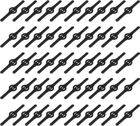 50 Stuks - Plastic Reservemessen - Kunststof Messen - Maaiaccessoires - Gazontrimmer - Vervangingsmesjes - voor grastrimmers - 3-in-1 maaier en mini-maaier - buitengewoon duurzaam - Traumheim