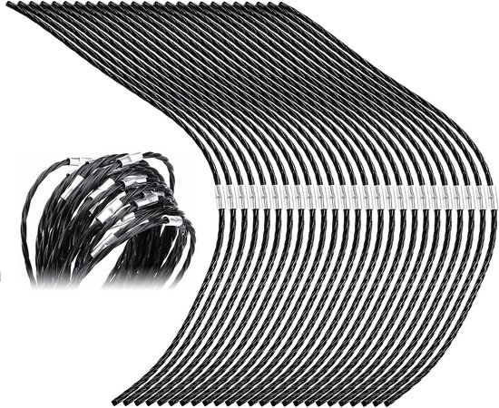 50 stuks snaartrimmerlijn, compatibel met Bosch FS 23-37 trimmers, 37 cm lengte 3,5 mm diameter vervangende maailijn - ShopVlot