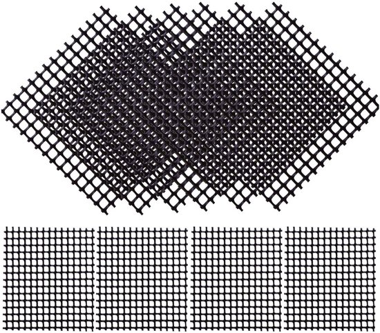 50 stuks-Vierkant bloempotma-Planten Mesh Pads-Bloempotrooster-Bloempot Gaas Pakking- bloempot gat gaasmat-Drainage rooster planten-gaas tuinmat-Plantennet voor buiten pot-Voorkomt Bodem Lekkage-10x10cm van Merkloos	