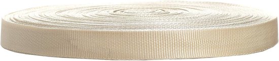 50m x 25mm PP Belt - 1.4mm Thick - Polypropylene Webbing voor DIY Backpack Strapping - Apron Bunting Bags Belts Work Sling Etc - Cream TKB5070 Cream van Theige.
