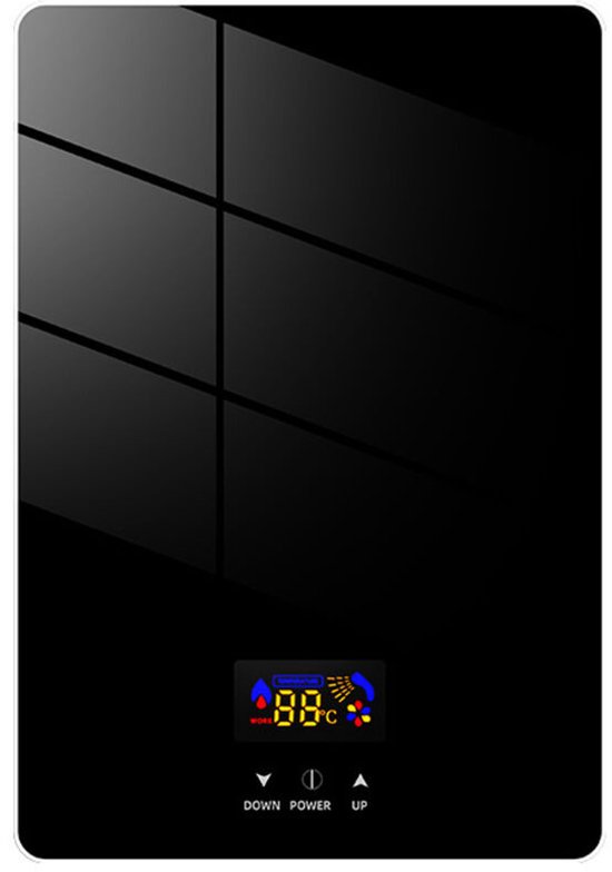 5500W 220V Doorstroomverwarmer – LED digitaal display – IPX4 waterdicht – Geschikt voor douche en keuken – Eenvoudige installatie