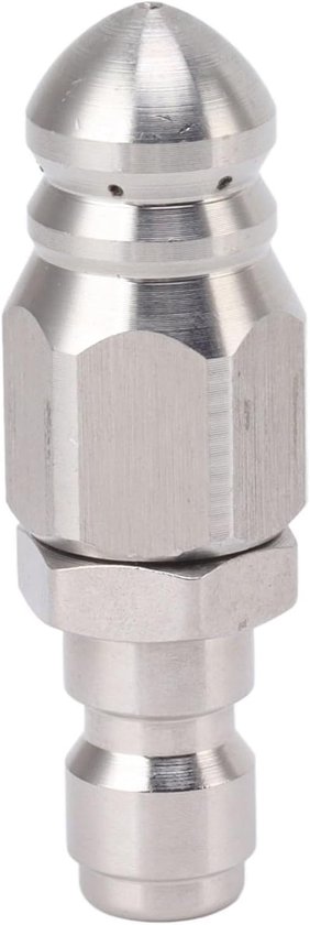 56 mm kanaalreinigingssproeier, 1 voor en 6 achtersproeiers voor hogedrukreiniger, 5000 psi, buisreinigingssproeier, roestvrijstalen jetmondstuk voor hogedrukreiniger, wc-verstoppingsverwijderaar