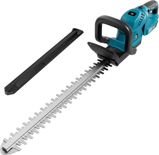 58 cm accuheggenschaar voor Makita 18V accu's, accu-struikschaar met borstelloze motor, 180° draaibare handgreep, batterijindicator, 17 mm tandafstand (zonder accu)