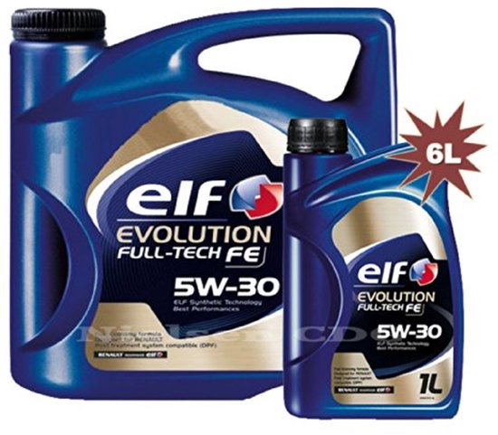 5W-30 synthetische motorolie 6 liter voor Euro 5 motoren van Merkloos	