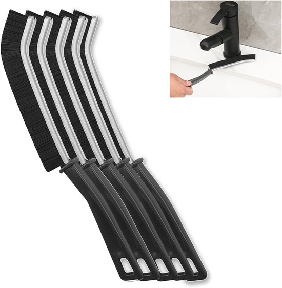 5x Voegenborstel met Harde Haren voor Randen en Kieren - Hoekreinigingsborstel van Sorbo