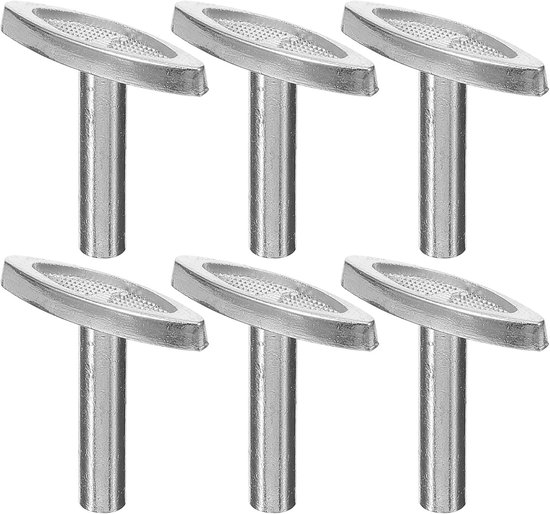 6 accessoires voor muziekdozen - muziekdoos - sleutelhanger - sleutel voor muziekdoos - muziekbox - handslinger - handgreep - windklok - metalen wikkelaar - wikkelstang - ijzer van Merkloos	