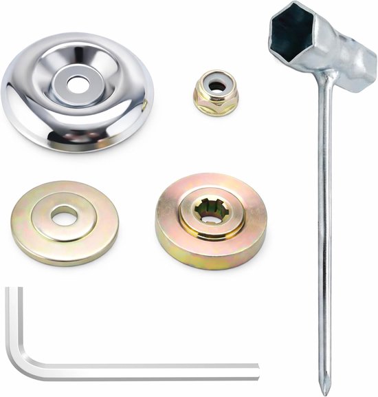 6-delige Universele Tegenmoer Set voor Bosmaaier Flensmoer Adapter Accessoires