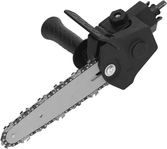 6 Inch Electric Chainsaw Drill Attachment, Electric Drill Chain Saw Adapter, Stainless Steel Saw Conversion Head - ShopVlot