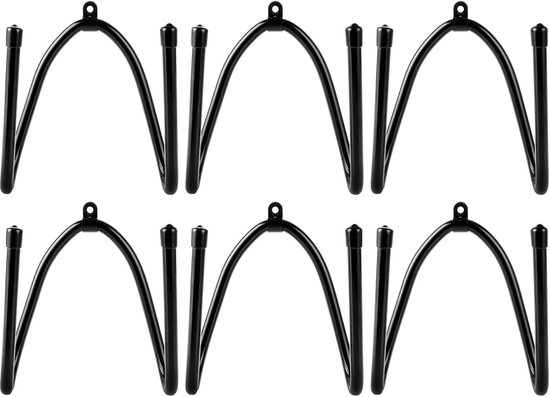 6 Pcs Skateboard Snowboard Wall Mount - Skateboard Holder - Wall Snowboard Holder voor Skateboard Longboard Opslag - Snowboard Display Wall Mount voor Kamer Garage Zwart van Merkloos	