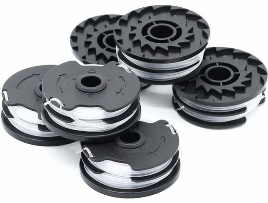 6 rollen 1,6 mm nylon maaidraad, geschikt voor Parkside bosmaaier – 2 x 4 meter lang – snel en duurzaam maaien – 20 liter