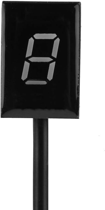 6 Speed Digital Gear Indicator LED Display - Waterproof Motorcycle ECU Plug Mount - voor CB400F CB500X CB650F - Rood van Merkloos	