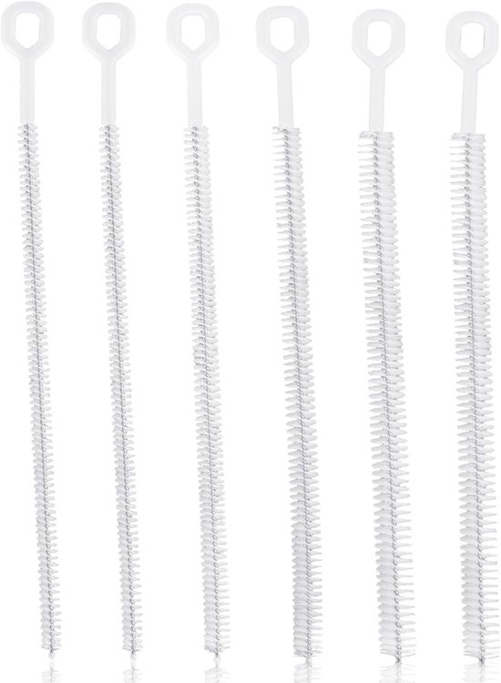 6 stuks 12,5 inch extra lange volledige borstel dekking flessenreiniger borstels herbruikbare reinigingsaccessoires voor waterflessen tuimelaars Sippy Cup Tube Gap
