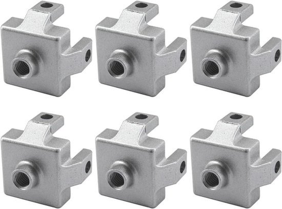 (6 stuks) 3030 M10 Eindverbinder Voet Vloerbevestiging Basisbeugel voor T-slot Aluminium-extrusieprofiel