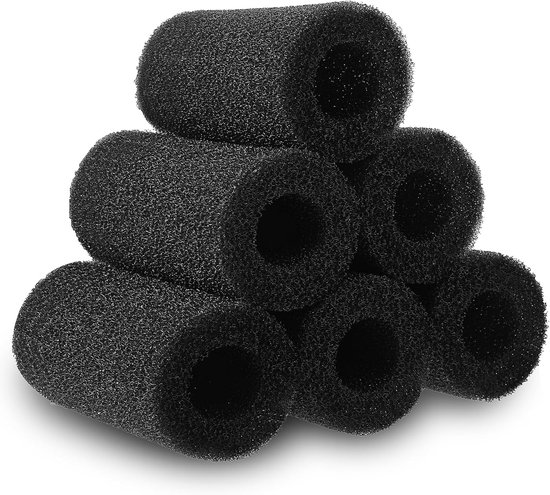 6 stuks aquariumfilterspons, voorfilterspons, aquariumfilter, accessoires, vistank, filterspons, filterbescherming, voorkomt het per ongeluk inademen van kleine vissen en garnalen (75 x 40 mm) van Merkloos	