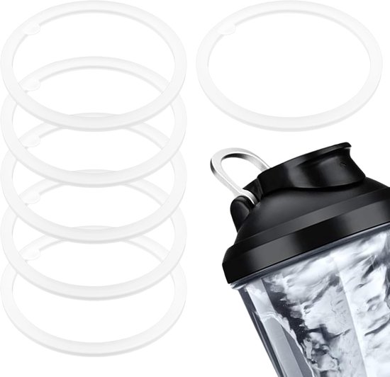 6 Stuks Pakkingvervanging voor VOLTRX Elektrische Eiwitshakerfles 24oz, Siliconen Afdichtringpakkingen Afdichtingsonderdelen Lekvrij Vervangend Afdichtingsonderdeel voor Tuitdeksel BPA-Vrij van Merkloos	