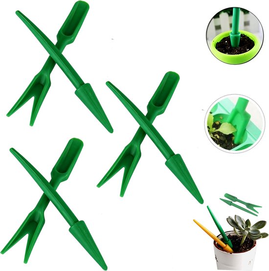 6 stuks Succulent Verplant Gereedschap Set - mini handgereedschap - voor het zaaien en uitgraven van zaailingen - tuingereedschapsets tuinieren - Mini-tuin verplantingsgereedschap - Geschikt voor het verplanten van vetplant - en moszaailingen