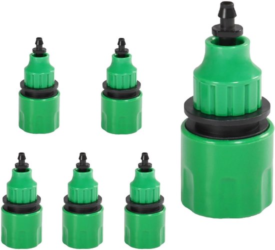 6 stuks tuinwaterslang - sneladapter - waterslang - sneladapter - voor tuinirrigatiesysteem - tuingereedschap - tuinonderhoud