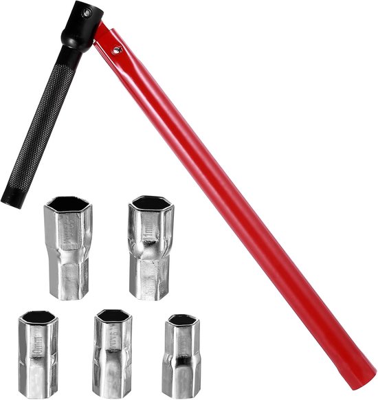 6 x kraanmoersleutelset 8-12 mm - 13 mm armatuursleutel - staande kraansleutel - universeel gereedschap - kraangereedschap - kraanmontagegereedschap - wastafelkraan - sleutel - sanitair gereedschap - installatie toolkit van Merkloos	