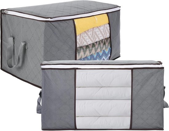 60 x 44 x 35 cm-met versterkte handgreep-opbergzakken voor dekbedden- kleding- dekbedden-1 item van Merkloos	