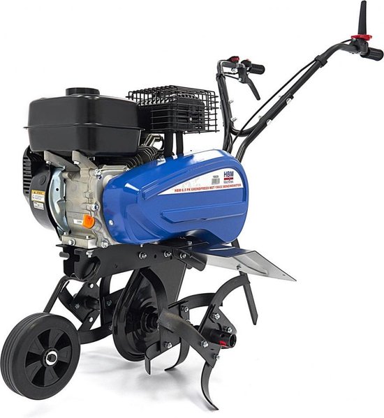 6.5 PK Grondfrees, Ploeg met 196cc Benzine Motor van Hecht