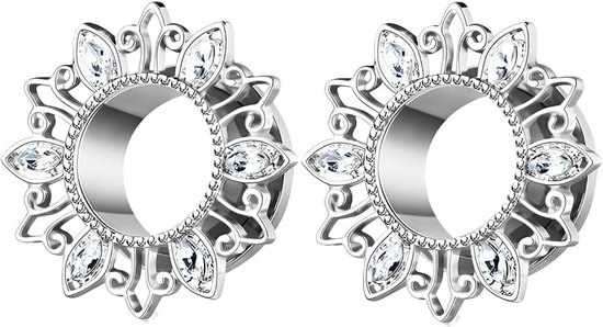 6mm (2G) Double Flared Tunnel Plug Oorbellen, Ear Expander Modieuze Unisex Piercing Oor Expander Oorbellen, Verkocht Als Paar