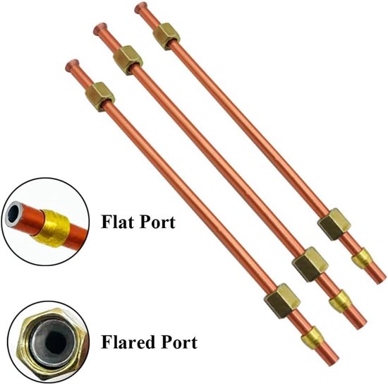 6mm Air Compressor Exhaust Tube, Air Hose Aluminum Drain Tube, Air Compressor Replacement Parts (20cm/ 7.87inch) van Merkloos	