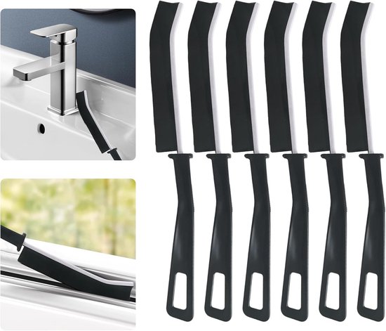 6x Smalle Voegenborstel Set - Borstel voor Tegelvoegen, Douche, Keuken en Ramen van Merkloos	