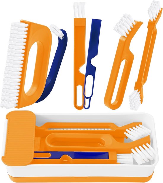 7-in-1 voegenreinigingsborstelset, keramische tegels, reinigingsborstelset, voegenborstel en spletreinigingsborstel, groefreinigingsborstels, voor dieptereiniging van douches, vloeren, badkamer van MR.SIGA