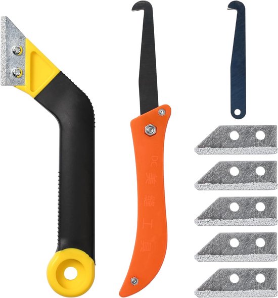 8-Delige Voegverwijderset met Zaag en Vervangende Bladen voor Tegelreinigen van Merkloos	