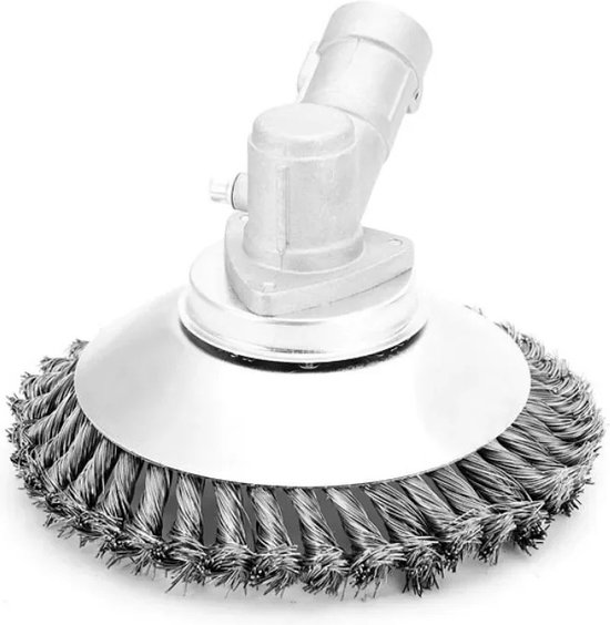 8" Grastrimmer Snijkop | Tuin Grasmaaier | Kegel Staaldraad Wiel | Onkruidborstel | Zeer Efficiënt Strimmer Draad Borstelkop - Geknoopte Draad Voor Dik Gras En Onkruid Snijden van Woltu