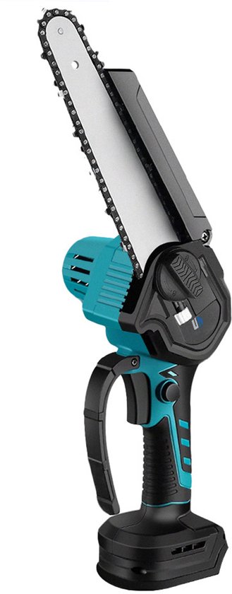 8 Inch Borstelloze Kettingzaag - Elektrische Kettingzaag - Draadloos Oplaadbaar Tuingereedschap - voor Snel Snijden van Merkloos	