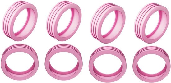 8 Pcs Suitcases with Wheels - Silicone Luggage Covers for 8 Spinners Wheels - Luggage Protectors - Office Chair Wheel - Pink - Fashion van Merkloos	
