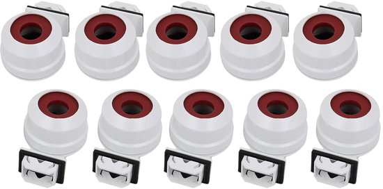 8 stuks Fluo lichthouders T5 - lampstopcontact G5-basis - enkel hoofd stopcontact licht - reserveonderdelen voor thuis en kantoor - wit 2A AC 500V van Merkloos	