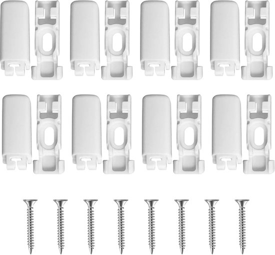 8 stuks spanschoenen voor gespannen plissébroek | Plissé klemmen | Jaloezieën accessoires van Merkloos	