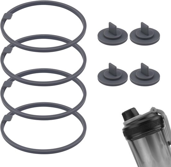 8 Stuks Vervangende Pakking voor VOLTRX Elektrische Proteïneshakerfles 24 oz, Siliconen Pakkingen Lekvrije Afdichtring Vervangende Afdichtingsonderdeel voor Tuitdeksel BPA-Vrij van VOLTRX