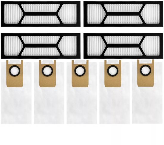 9 stuks onderdelen en accessoires geschikt voor de Eufy S1 PRO stofzuiger: stofzak, hoofdborstel en filter van Nounou