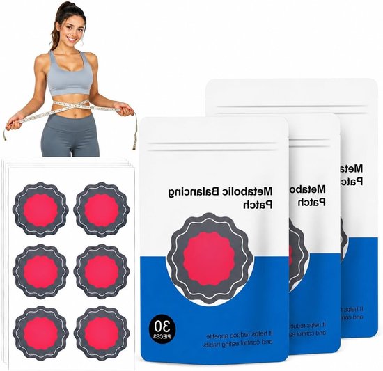 90 stuks afslankpleisters voor vetverbranding, buikvet verminderen en taille vormgeven, discreet en huidvriendelijk voor alle huidtypes