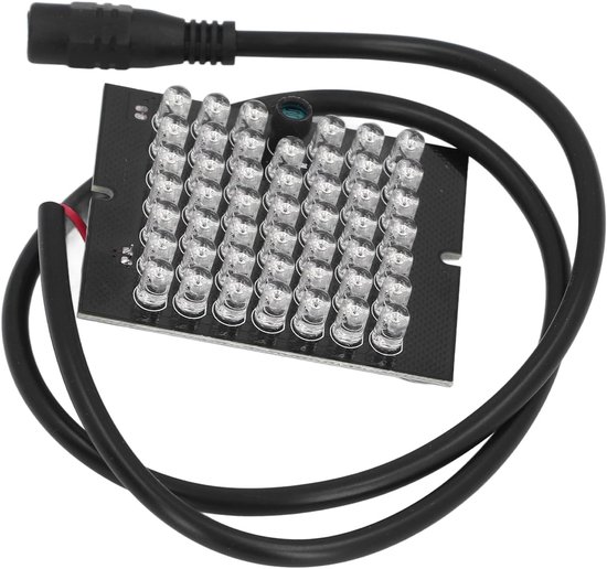 940nm Infrared Camera Lightboard, 48 LEDs Night Vision Auxiliary Light for CCTV Security Camera with Indoor Use van Merkloos	